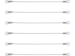 Conjunto de 6 Aço Inoxidável para Portas CHABERLU