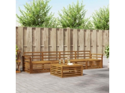 Vidaxl Conjunto De Sofás Para Exterior 5 Pcs Natural
