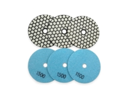 Conjunto De 6 Discos Lixa Diamantados Flexíveis 100 Mm (4") Com Grão