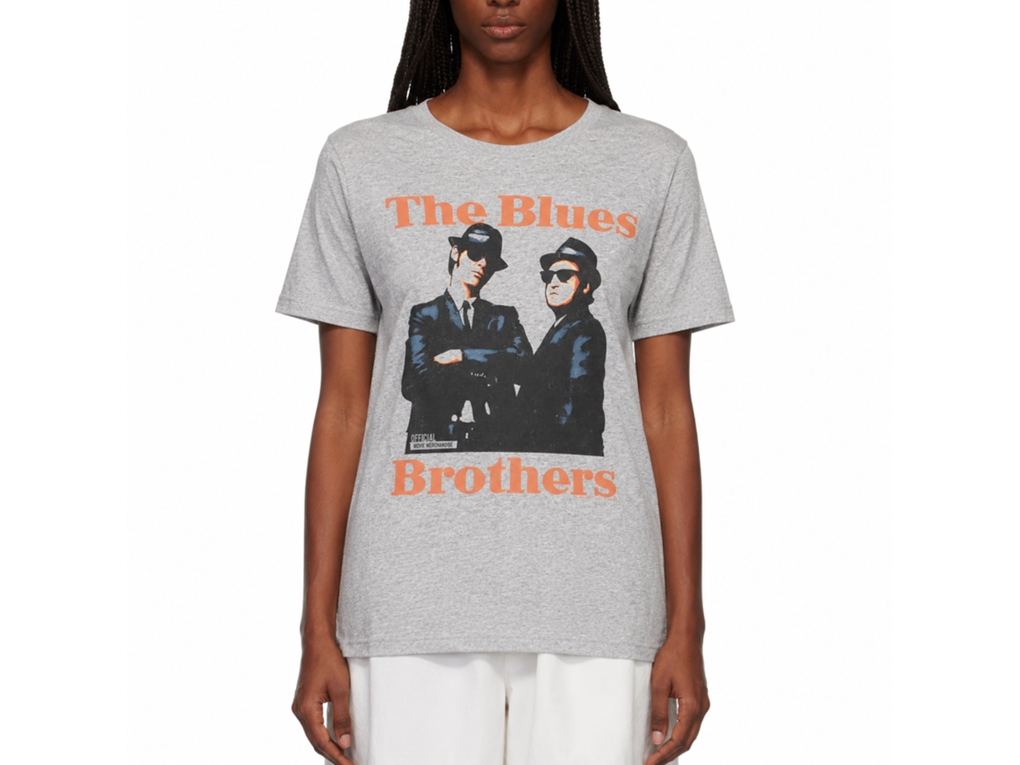 Rockinstone The Blues Brothers Movie Gray Adult T-shirt Size:xxxl