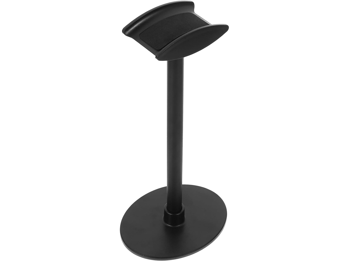 Design Simples E Fácil De Limpar, Suporte De Fone Ouvido Removível Feito Liga Alumínio Preta Para Escritório E Espaço