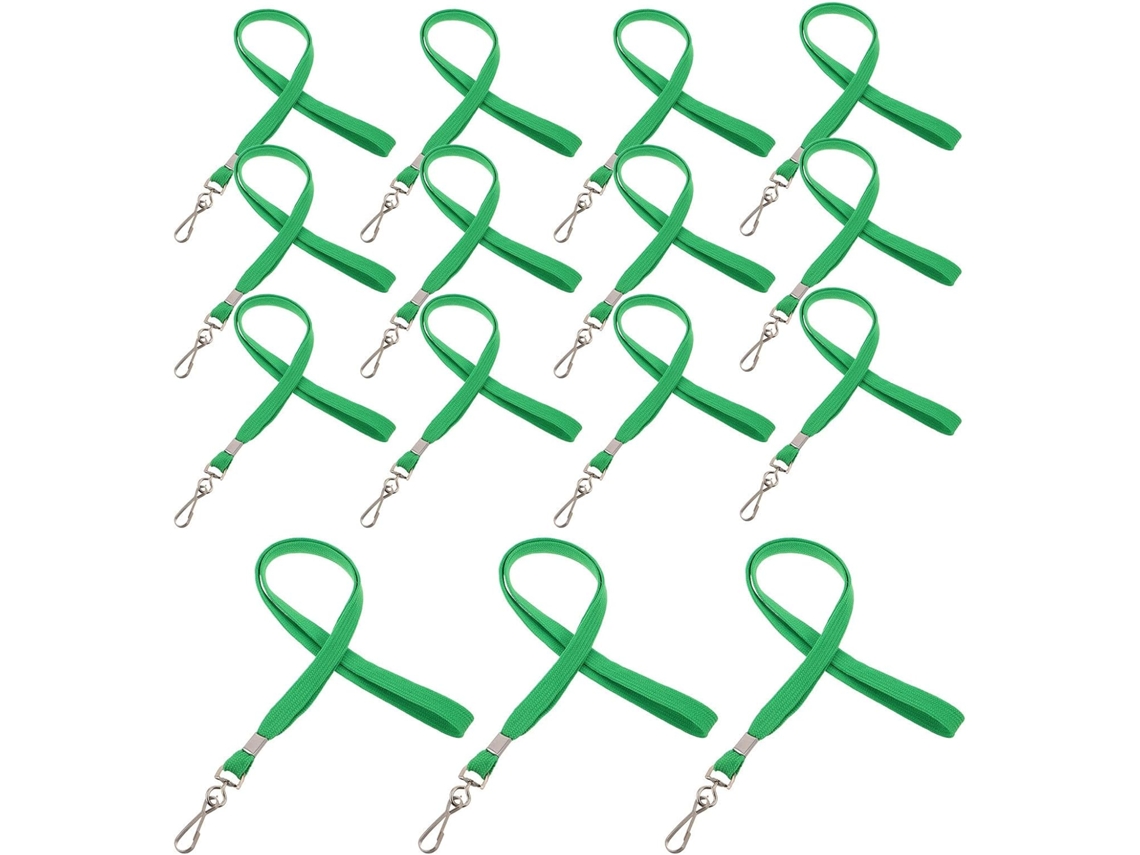 Cordão Crachá De Identificação Em Poliéster E Metal, Resistente E Leve, Ideal Escritório E Eventos, Pacote Com