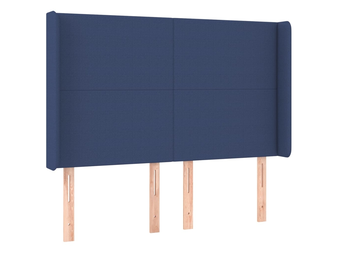 Headboard, Headboards Vidaxl Azul Tecido (147 X 16 X 118/128 Cm)