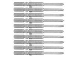 10 Peças Cabeças De Parafusadeira Cruzadas Magnéticas Antiderrapantes Elétricas 3mm Ferramentas Manuais Hardware