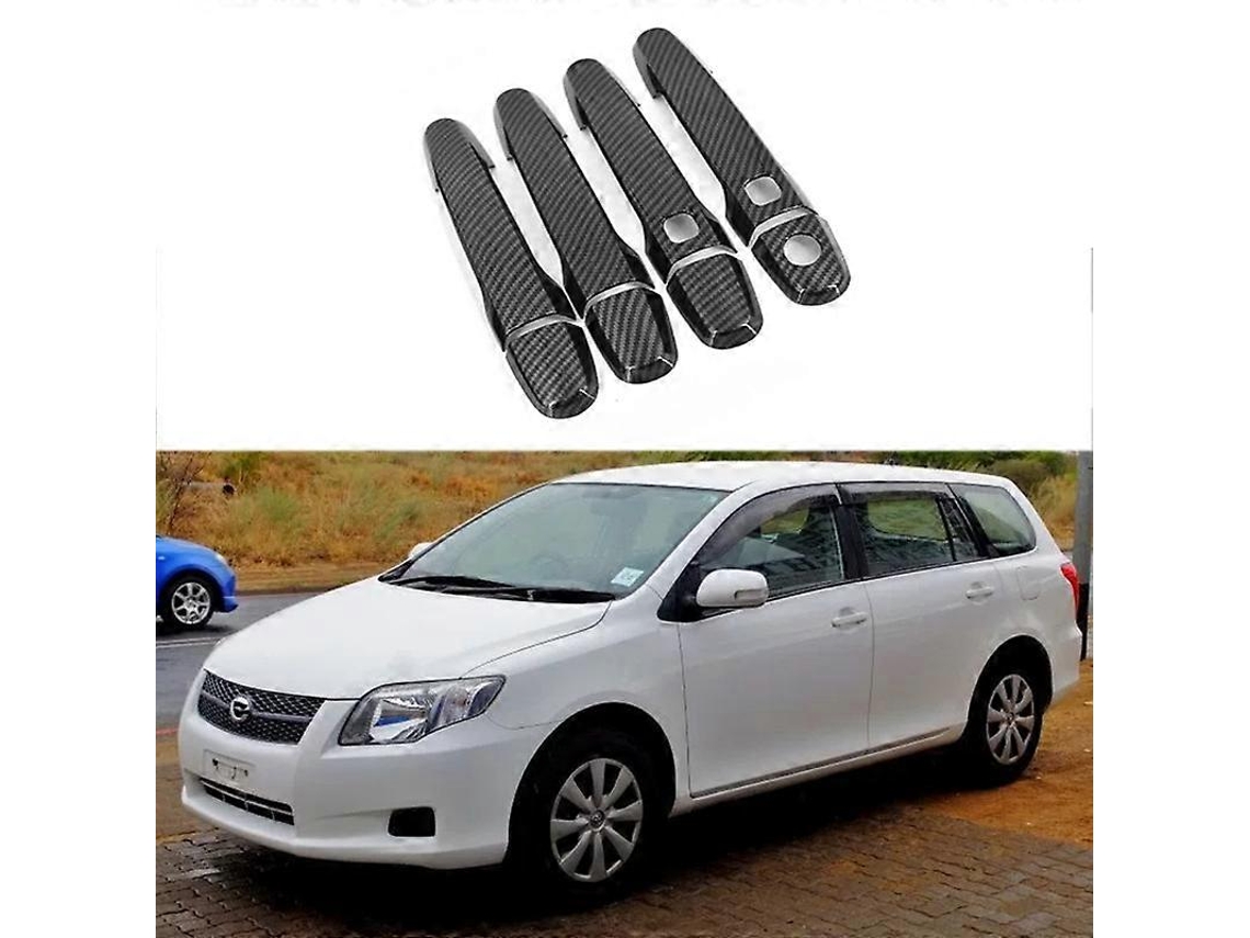 Apropriado Para Toyota Fielder 2008 2013, Concha Alça Porta Carbono Fibra Decoração Carroceria