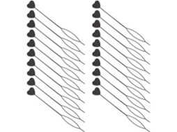 Conjunto De 50 Peças De Acessórios De Cabelo Em Formato De Coração, Em Abs Preto, Para Manter O Cabelo Arrumado E Estilizado.