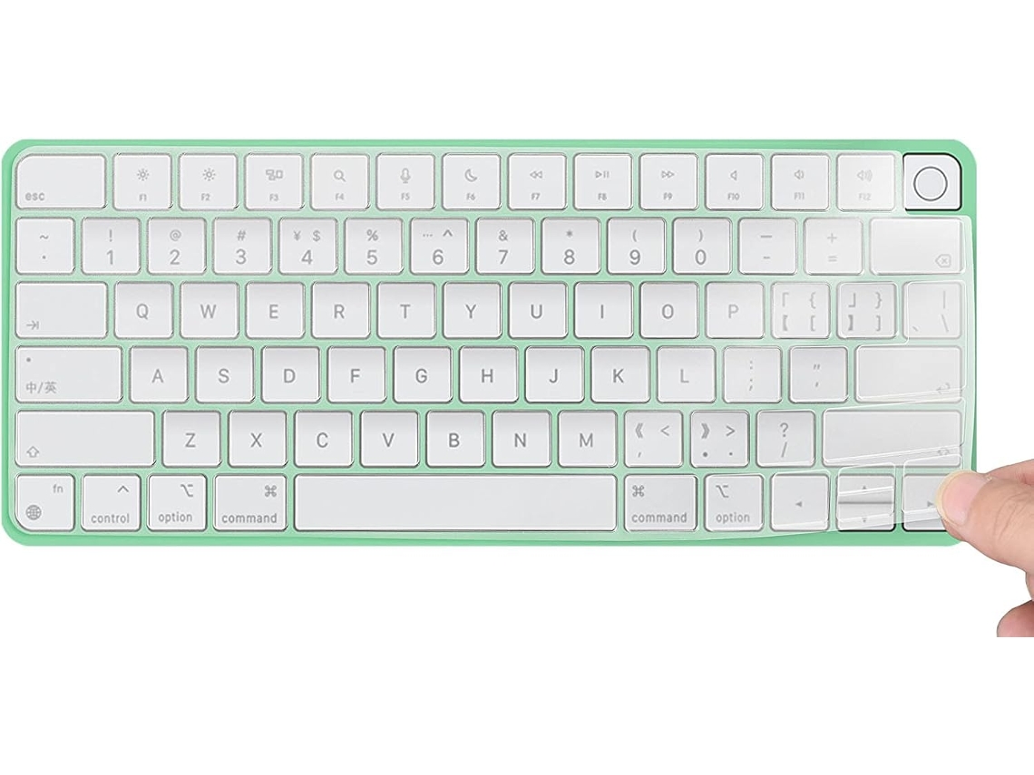 EIOORORRIY Acessórios De Proteção Para Imac 2021 De 24 Polegadas A2449 Magic Keyboard Com Touch Id, Design Durável, Capa De Teclado Ultrafina, Alta Transparência
