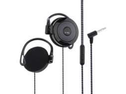 Fones De Ouvido Estéreo, Fones De Ouvido Esportivos Com Fio 3, 5mm E Design De Clipe
