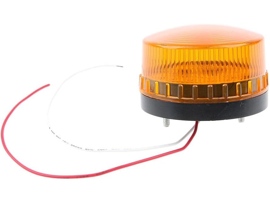 Luz De Advertência Estroboscópica Led Intermitente Para Construção, Com Alarme Sonoro, À Prova D Água, 220v Ca