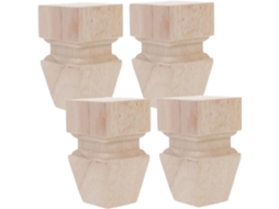 Conjunto De 4 Peças De Móveis De Madeira Para Sofá E Mesa, Ideal Para Substituir A Cama.