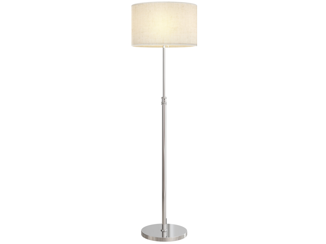 Luminária De Chão Com Controle Remoto, Para Sala De Estar E Quarto, Prateada., Moderno, Elegante, Funcional, Resistente
