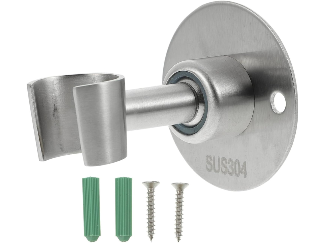 Suporte De Chuveiro, Ajustável, Para Parede, Em Aço Inoxidável, Leve, Prateado