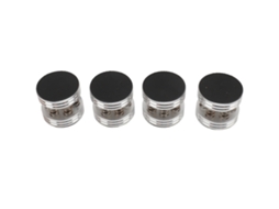 Aetheria 4pcs Pernas de Isolamento de Mola em Liga de Alumínio para Alto falante Amplificador Cd Dvd Prata