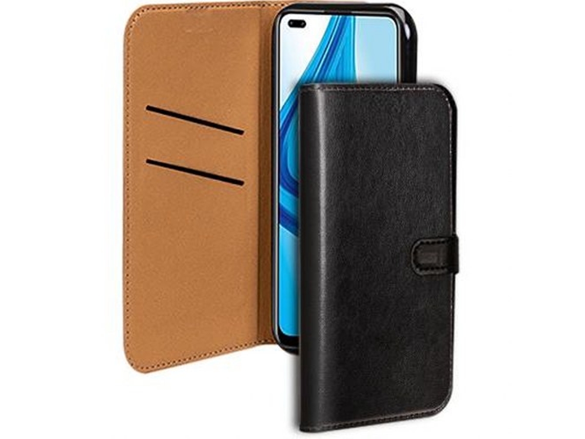 Capa Fólio Aba Fecho Língua para Oppo A94 5G BIGBEN CONNECTED Plástico Magnética Preto