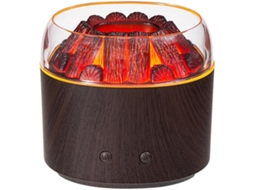 Difusor De Aromas 2 Em 1 Com Chama, Mini Umidificador Aromaterapia Carvão Ativado