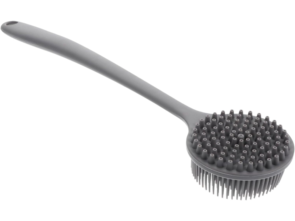 Escova De Banho Silicone Com Cabo Longo Bestyash, Escova Corporal Esfoliante Macia