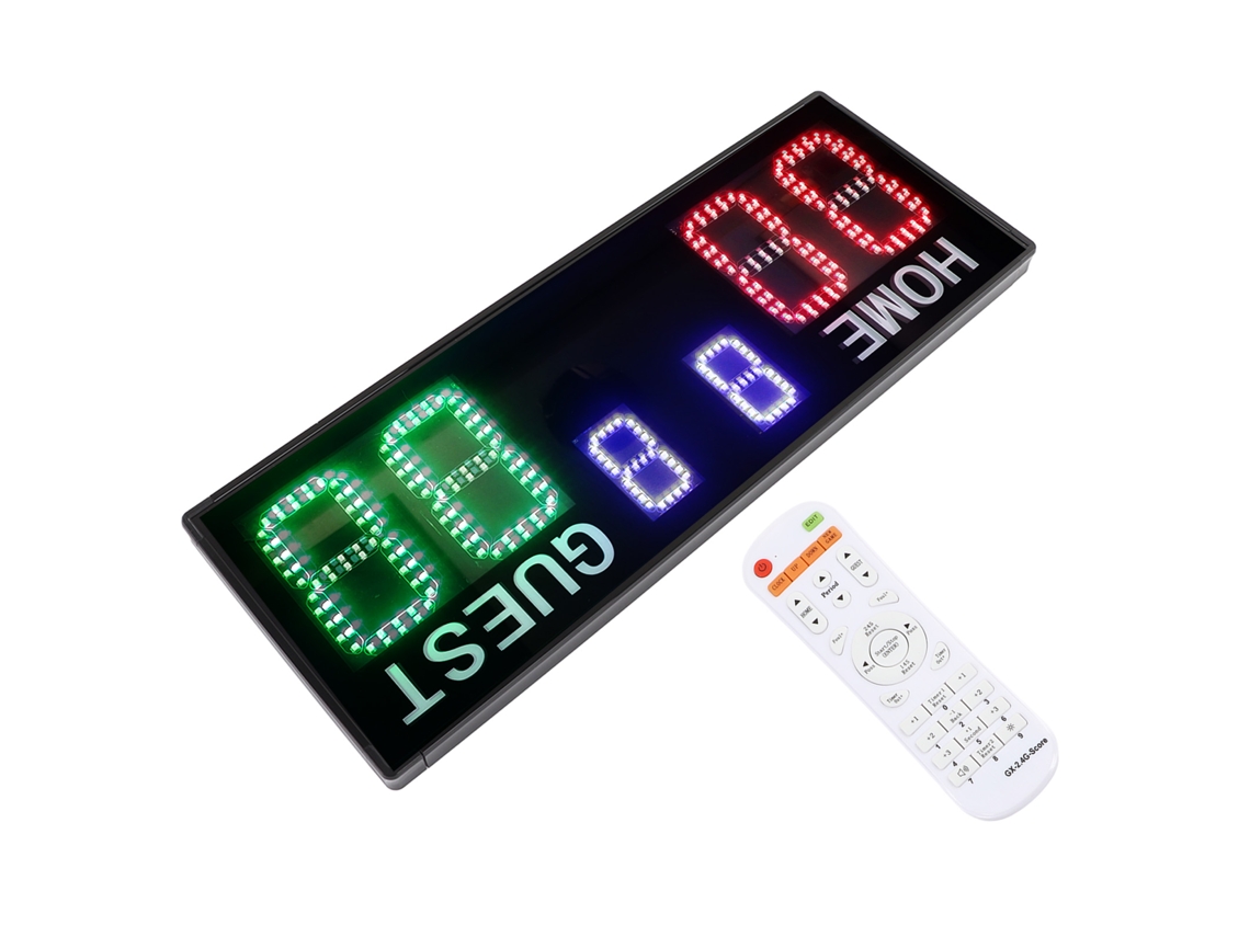 Laxiscreed Quadro De Pontuação Portátil Com Display Led De 6 Dígitos Digital