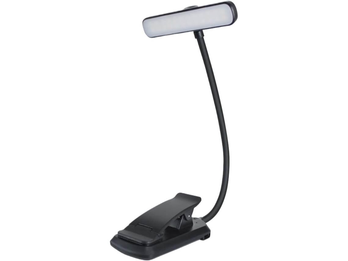 Luminária De Mesa Com Clipe, Recarregável Via Usb, Para Leitura Em