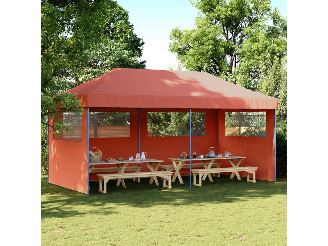 Vidaxl Tenda De Festa 292 X 580 X 315 Cm Terracota Tecido Oxford