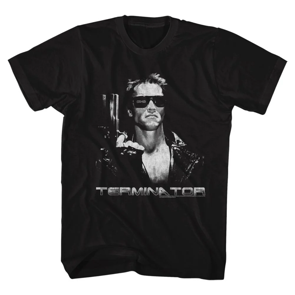 Rockinstone Terminator Terminate Black Adult T-shirt Size:xxxl