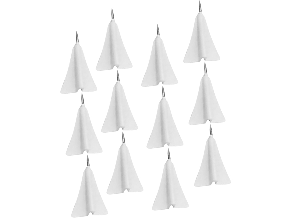 Tachinhas De Papel Delicadas Zerodeko Em Formato Avião, Feitas De Abs E Aço, 12 Peças Portáteis Que Não Machucam As Mãos