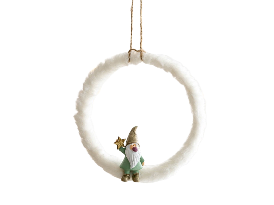 KOFIHETY Enfeite de Natal em forma de estrela redonda de 5 pontas para árvore de Natal, janela, mesa e decoração de casa.