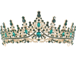 Coroa Verde Feminina - Crystal Princess Tiara - Faixa De Cabelo Com Desconto