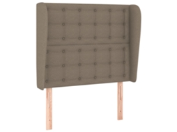 Headboard, Headboards Vidaxl Cinzento-acastanhado Tecido (103 X 23 X 118/128 Cm)