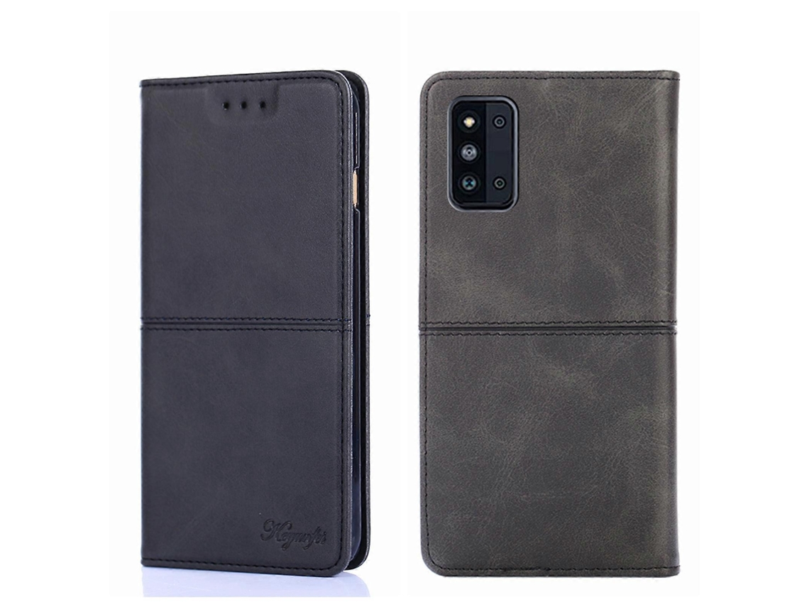 Capa De Couro Com Textura De Vaca E Fecho Magnético Horizontal Para Samsung Galaxy F52 5g