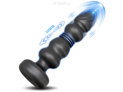 Vibrador Unissex Para Ponto G, Plug Anal E Bola Anal, Feito De Silicone, Ajustvel Para Adultos.