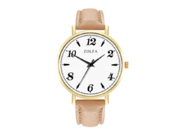 Reloj De Cuarzo Elegante Casual Unisex Para Pareja Regalo (beige)