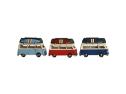 Figura Decorativa Casa Esprit Azul Vermelho Azul Marinho 28 X 13,5 X 17,5 Cm (3 Unidades)
