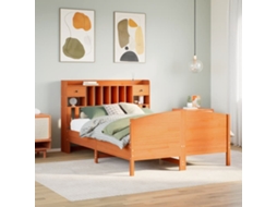 Cama Com Estante Sem Colchão 150x200 Cm Pinho Maciço