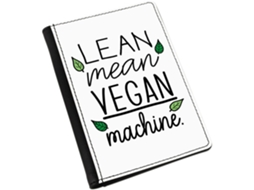 Capa para Passaporte Lean Mean Vegan Machine Ideal para Diversas Ocasiões