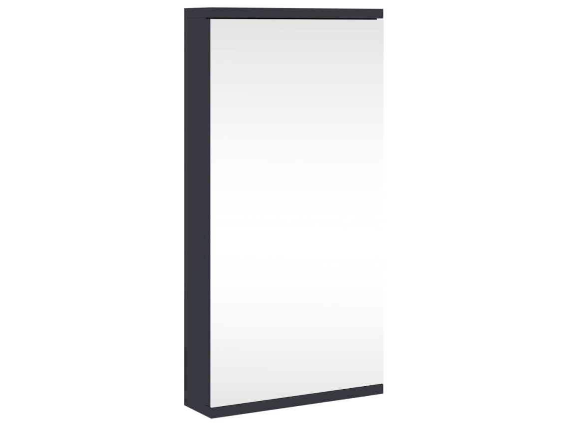 Corner Bathroom Mirror Cabinet, Corner Bathroom Mirror Cabinets Vidaxl Cinzeto Madeira Processada (n/a)