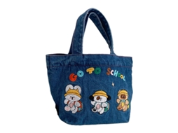Bolsa Tote de Jeans Moderna e Versátil, Fashionistas AQUAFORGE