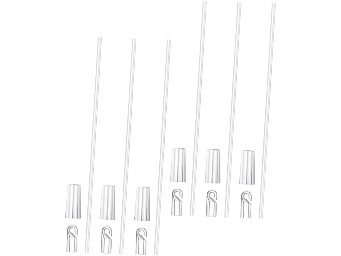 Conjunto De 6 Varões De Substituição Para Persianas Venezianas, Varão Transparente Para Cortina, Varão De Inclinação Em Plástico.