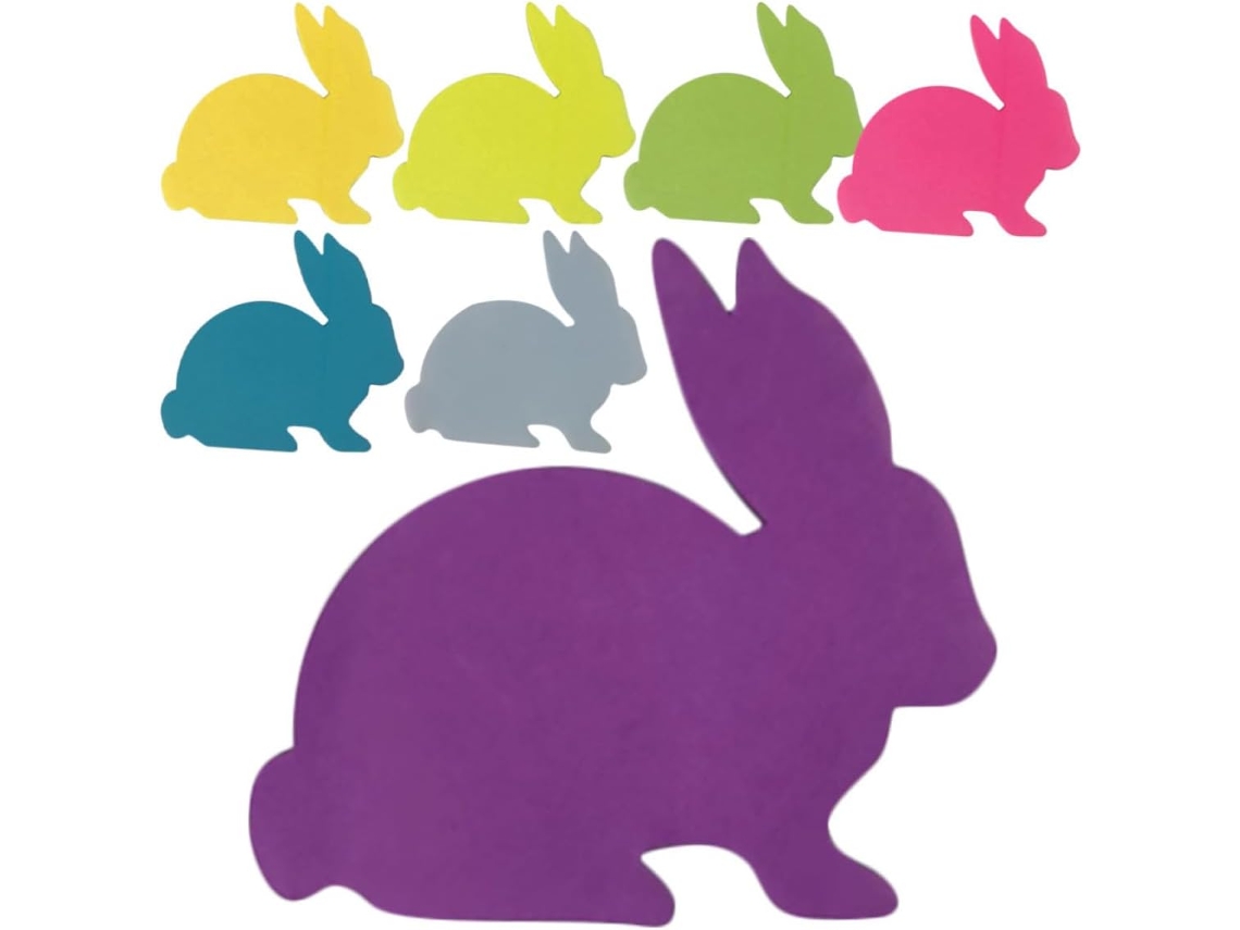 Bloc-notes Autocollant Lapin De Pâques Em Papel, Fácil De Escrever E Apagar, Para Alturas E Decorações De