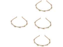 Conjunto De 4 Faixas De Cabelo Modernas Para Bebês E Meninas, Acessórios De Cabelo Para Casamentos.