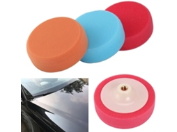 Conjunto De 3 Discos Polimento Rosqueados 150mm Para Carros, Cabeças
