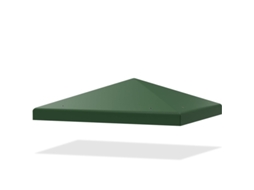 Toldo de Substituição para Pérgula COSTWAY Fácil de Montar (300 Cm X 300 Cm Poliéster Verde Escuro)