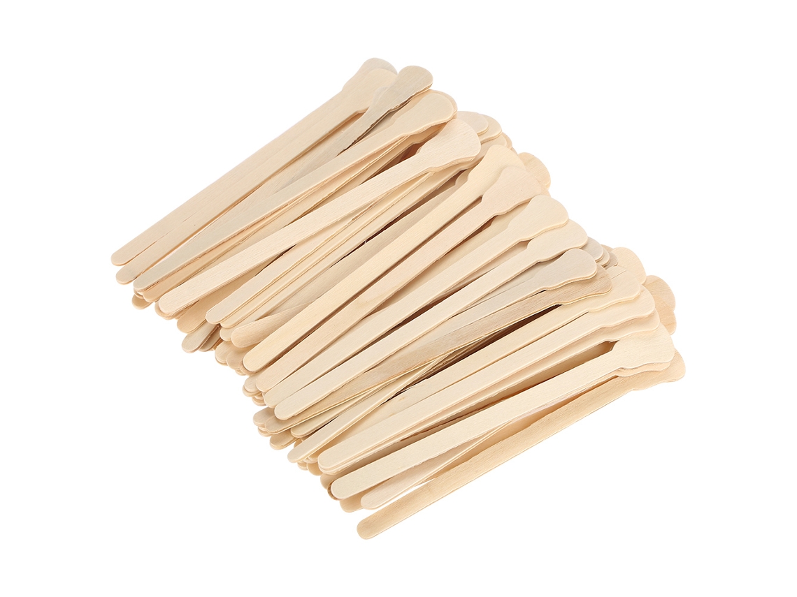 Palillos De Cera De Madera Desechables 100pcs