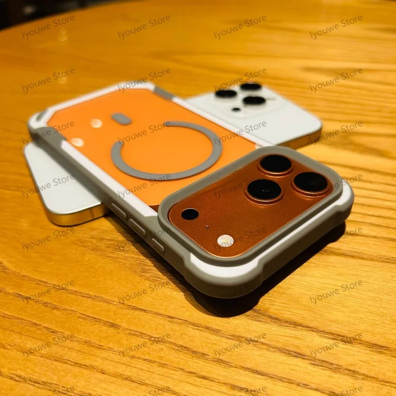 Capa Transparente Magnética Para Iphone 11 Pro Max (cinza), Feita De Acrílico Resistente A Impactos.