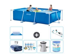 Intex Piscina Com Estrutura Retangular - 300x200x75 Cm - 7-peças S30214