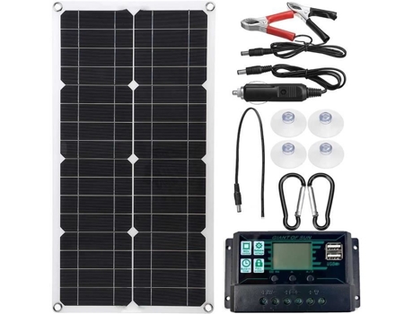 Kit de Painel Solar Fotovoltaico Lzh Filter 250W 12V 24V Painéis Solares Monocristalinos com Controlador 10-30A e Mousqu92 SSS