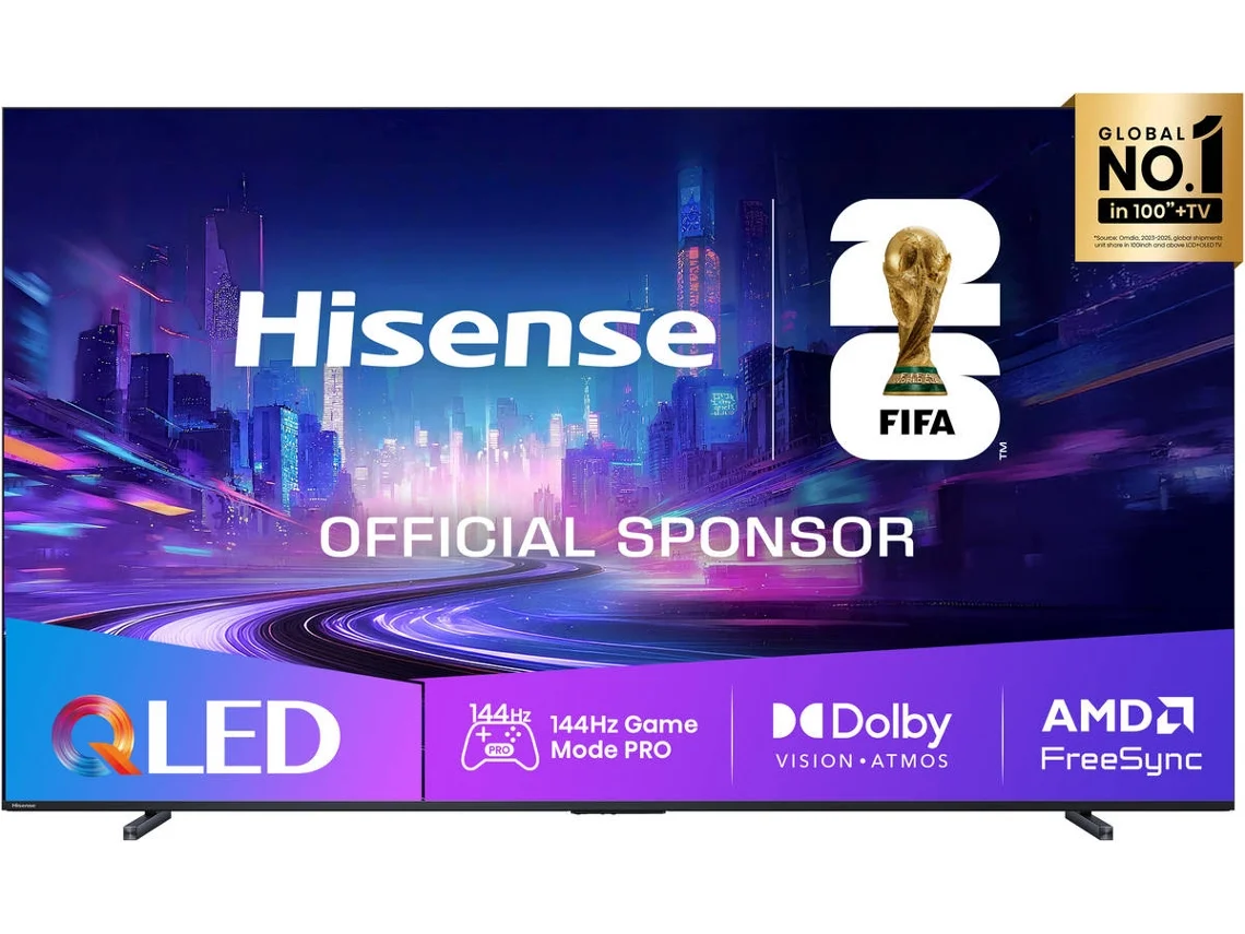 TV HISENSE 100E7Q PRO (QLED 144 Hz  - 100'' - 253 cm - 4k Ultra HD - Smart TV)