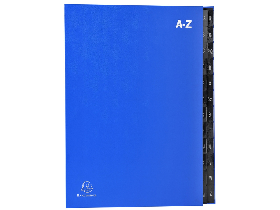 Pasta de Mesa EXACOMPTA Din A4 A-Z 24 Compartimentos Azul