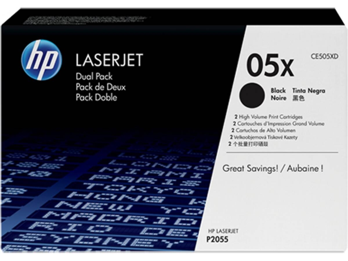 Pack 2 Toners HP 05X Preto
