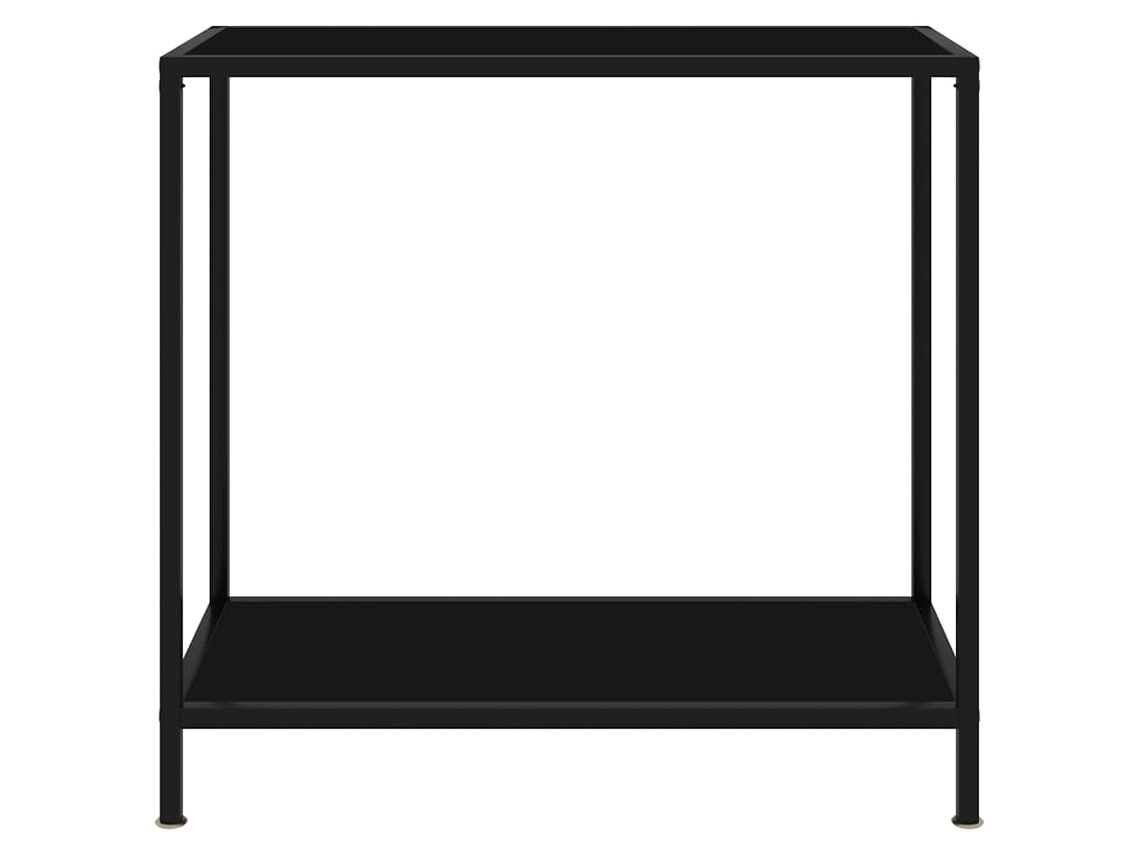 Mesa Consola 80x35x75 Cm Vidro Temperado Preto MAISON EXCLUSIVE