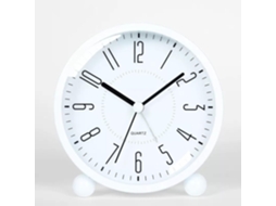 Despertador, Despertador A Bateria De 11, 4cm, Pequeno Relógio De Cabeceira Silencioso Em Metal Com Função Luz Branco